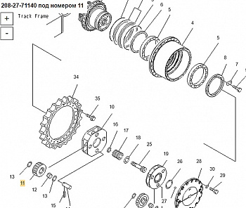 Шестерня LB 208-27-71140shesternya-lb-208-27-71140